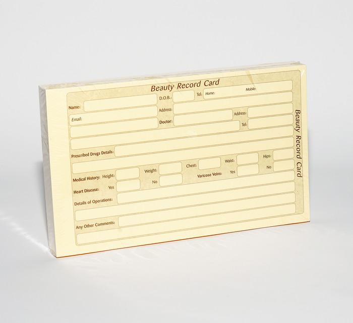 Beauty Record Cards - Franklins