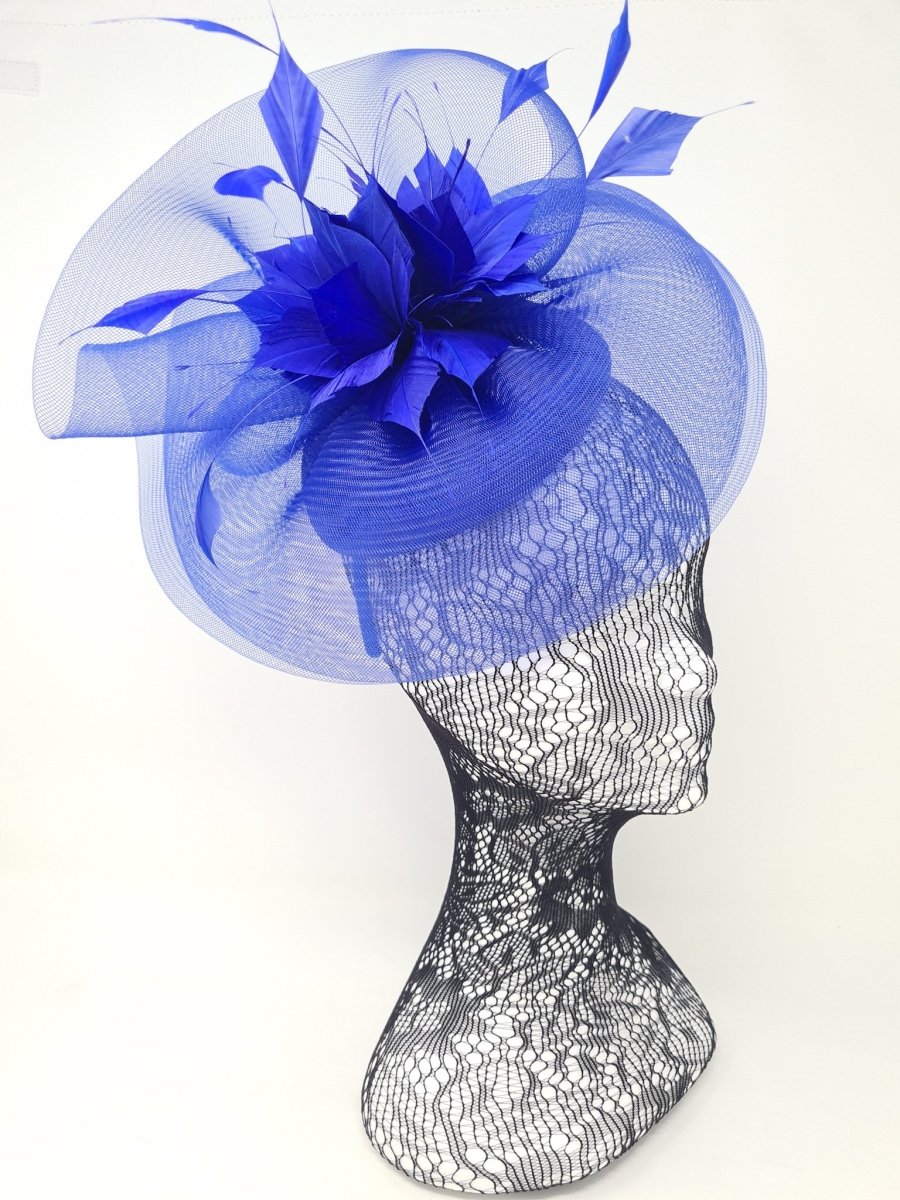 Cobalt Pillbox Fascinator With Net Halo - Franklins