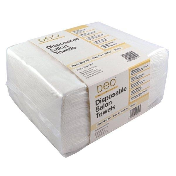 Deo Disposable Salon Towels White (50) - Franklins