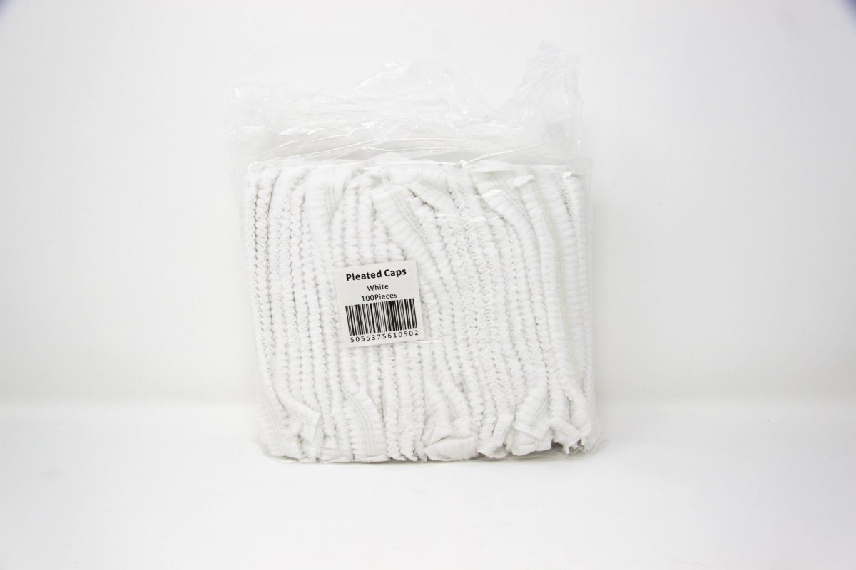 Disposable Pleated Caps 100 Pieces - Franklins