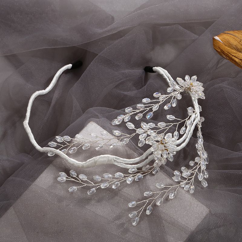 Floral Clear Crystal Jewelled Hairband - Franklins