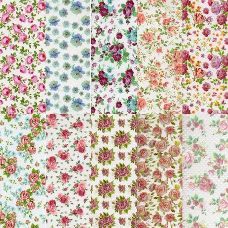 Halo Create Nail Foils Vintage Floral 10 Pack - Franklins