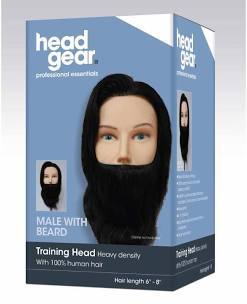Head Gear Male With Beard Training Head - Franklins