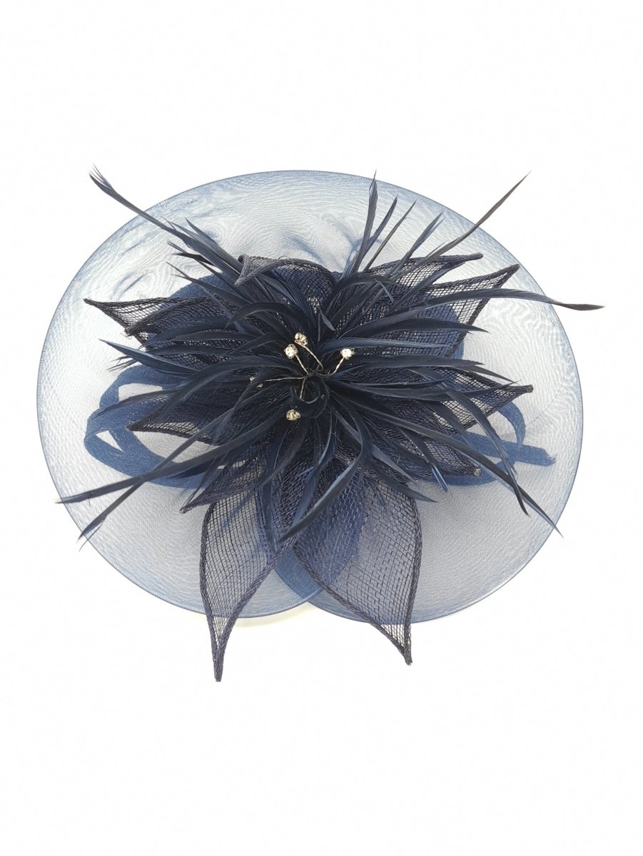 Navy Floral Halo Fascinator - Franklins