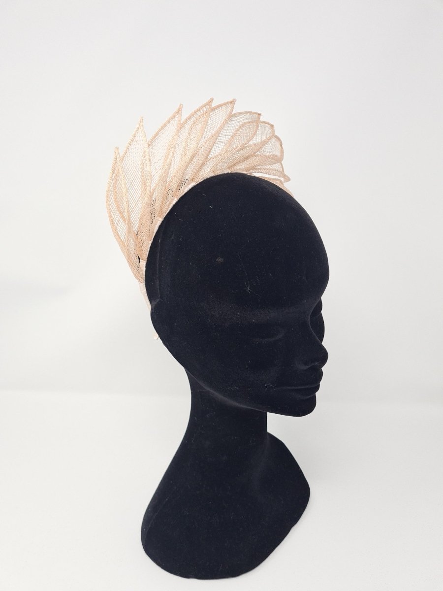 Oyster Pink Petal Crown Hairband Fascinator - Franklins