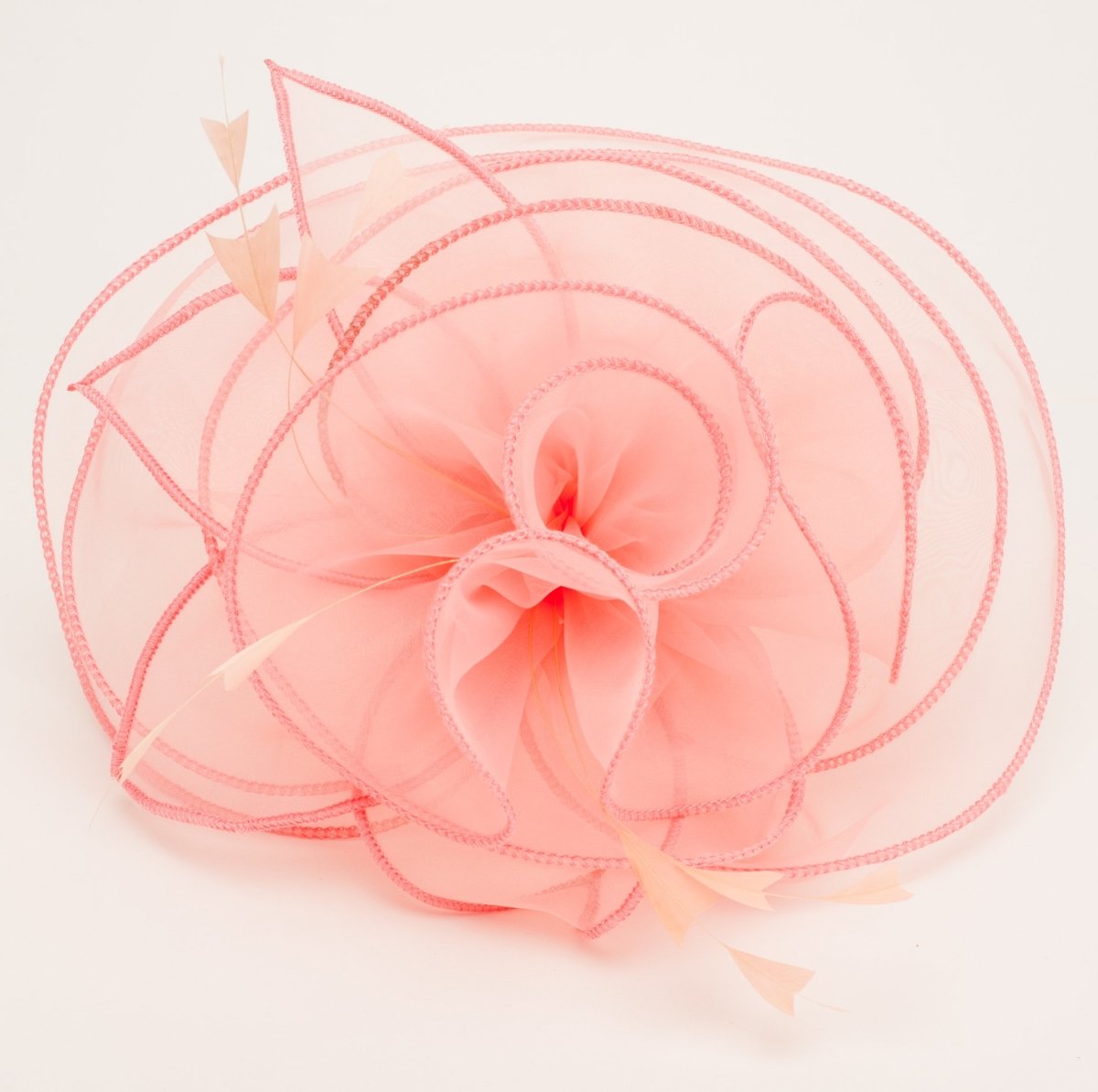 Peach Organza Fascinator - Franklins