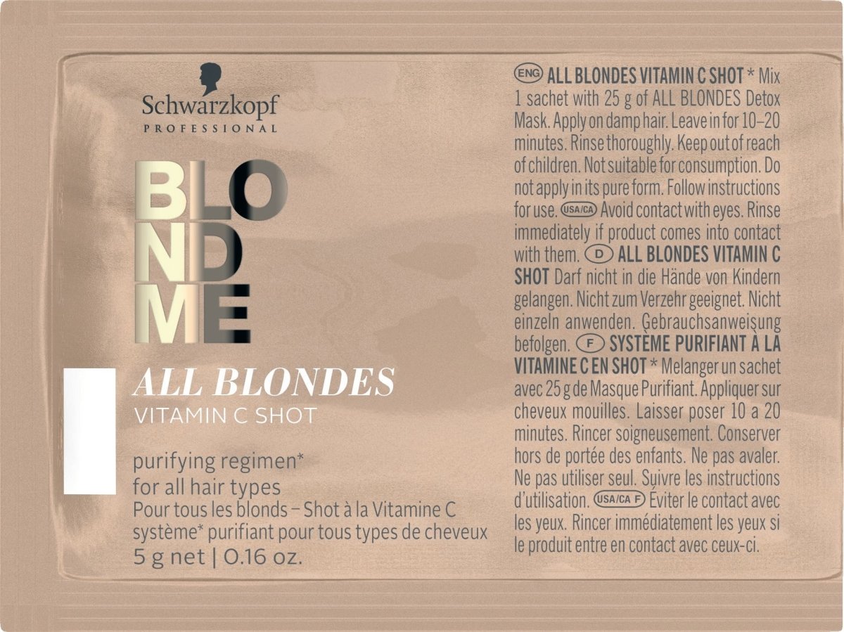 Schwarzkopf Blondme All Blondes Vitamin C Shots 5 X 5g - Franklins