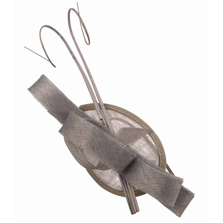 Silver Grey Teardrop Fascinator - Franklins
