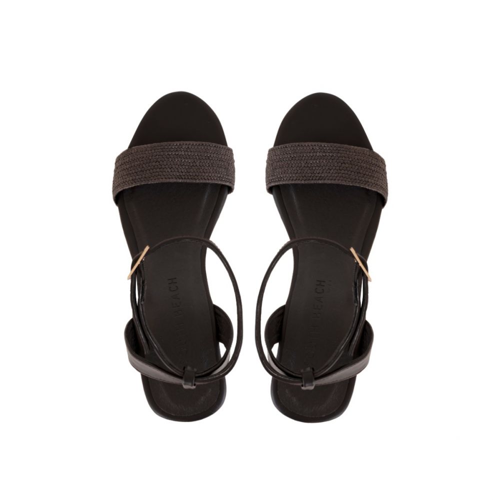 South Beach Brown Retro Platform Espadrilles - Franklins