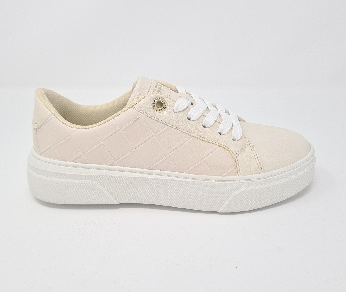 Sprox Beige & White Chunky Sole Trainers - Franklins
