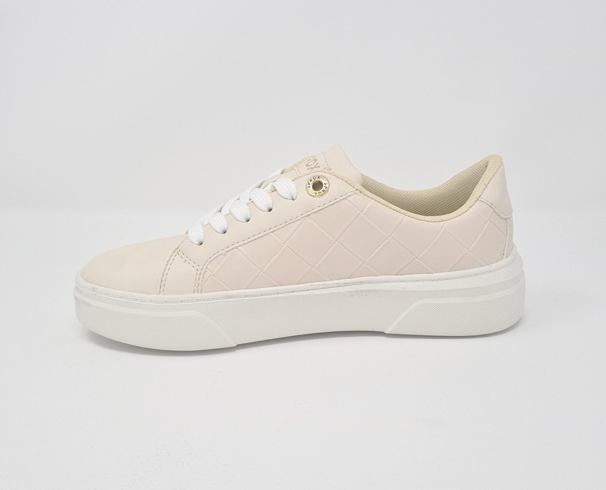 Sprox Beige & White Chunky Sole Trainers - Franklins