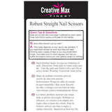 Creative Max Robust Straight Nail Scissors