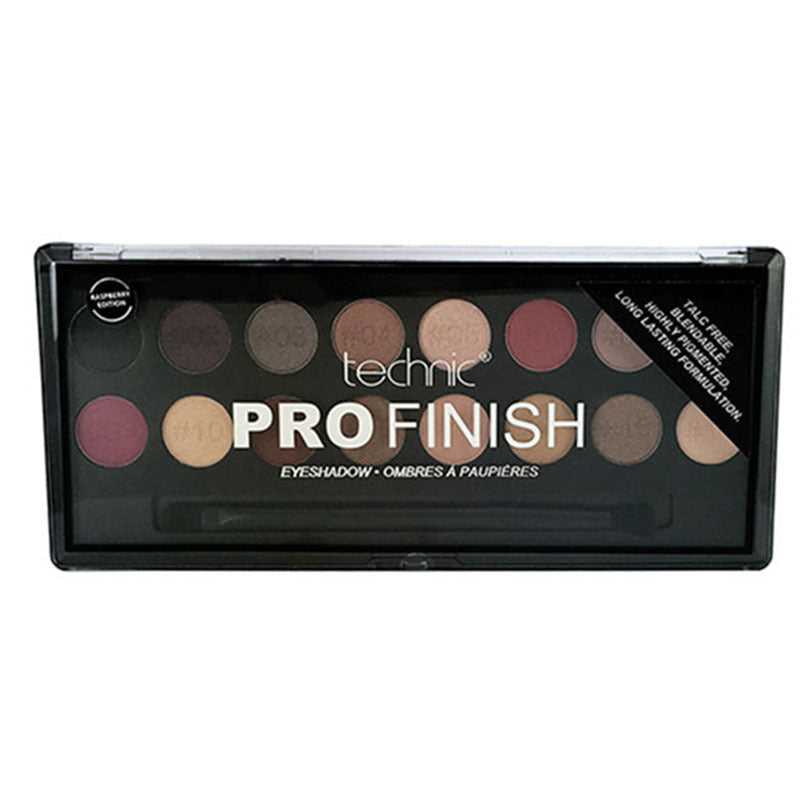 Technic Pro Finish Eyeshadow Palette Raspberry Edition