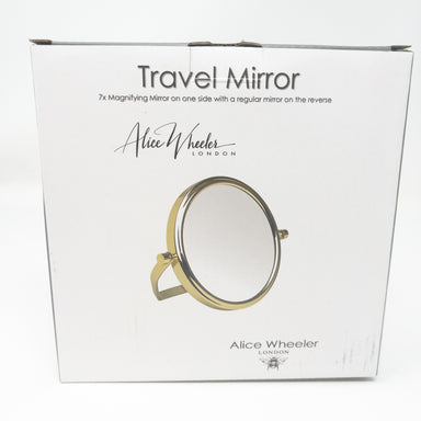 Alice Wheeler Travel Magnifying Mirror Gold
