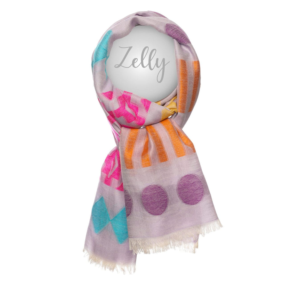 Zelly Lilac Cotton Scarf