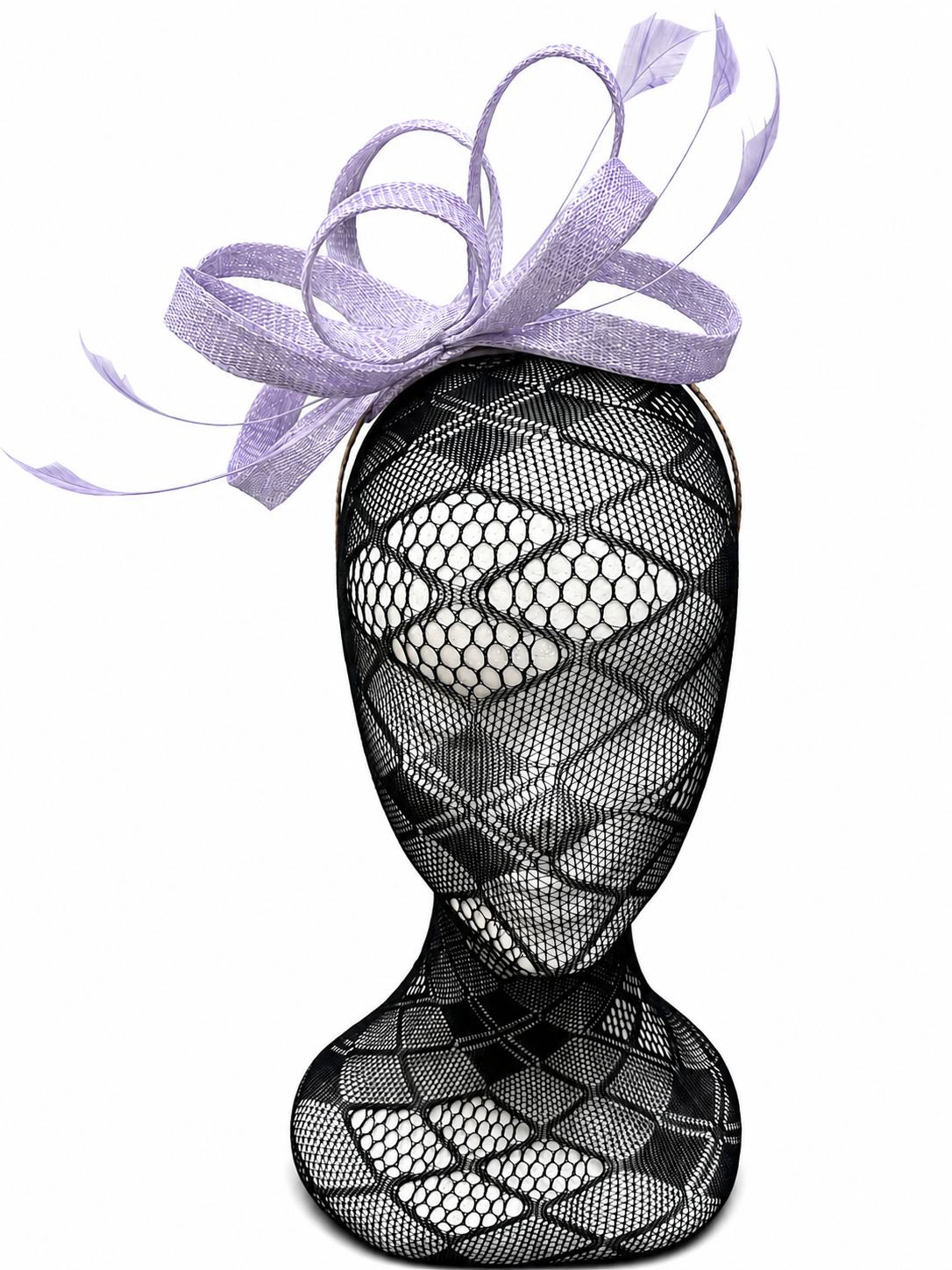 Violet Looped Feather Hairband Fascinator