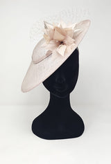Metallic Almond Disc Floral Hairband Fascinator