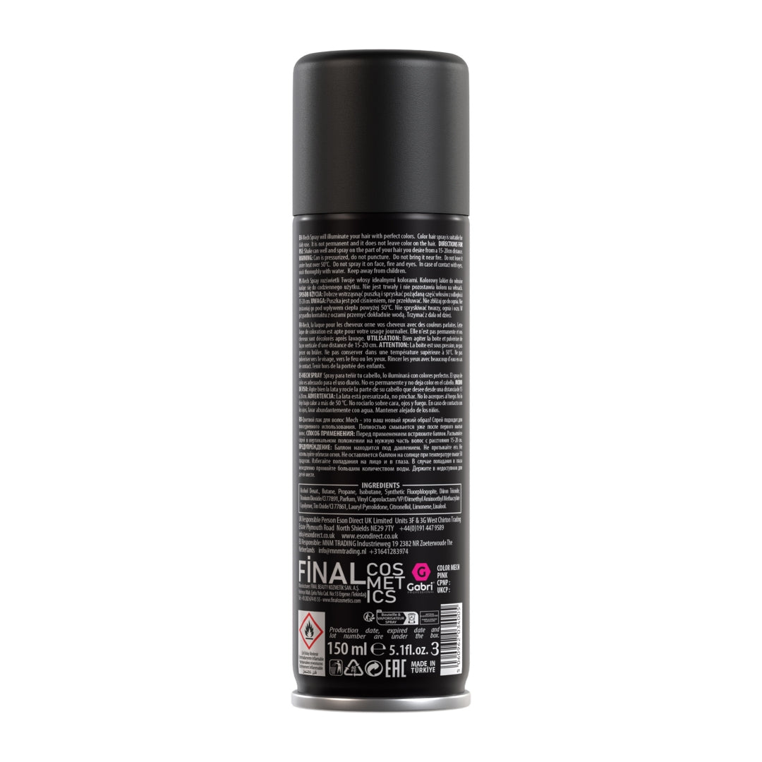 Gabri Professional Temporary Hair Colour Spray Pink 150ml
