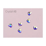 Swarovski Nail Art AB Heart Crystals 4pcs