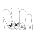 Swarovski Nail Art Clear Butterfly Crystals 5pk