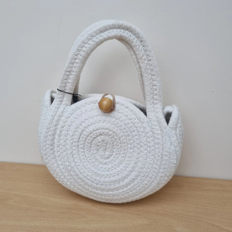 South Beach Mini Rope White Summer Bag
