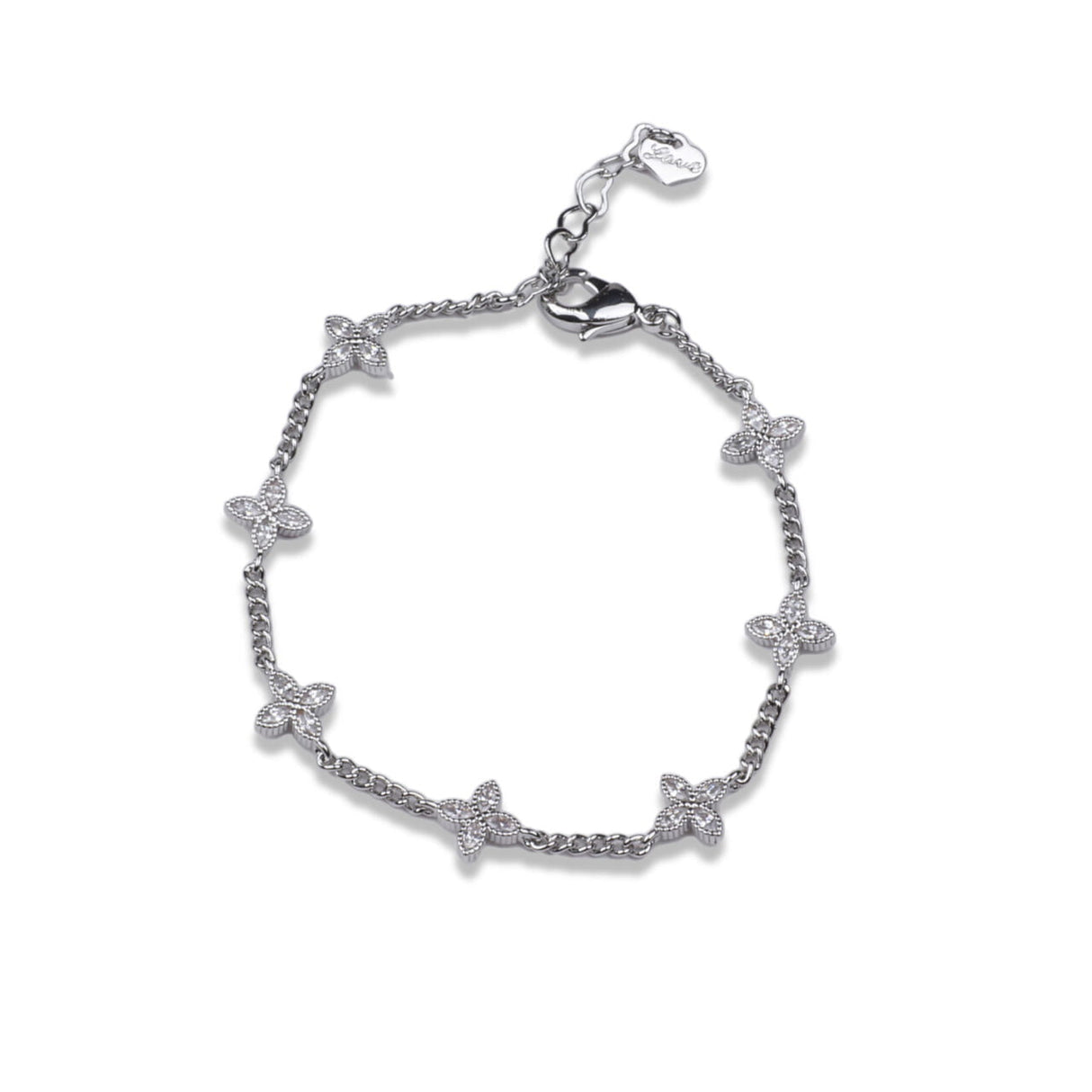 Zelly Aurelie Silver Jewelled Bracelet
