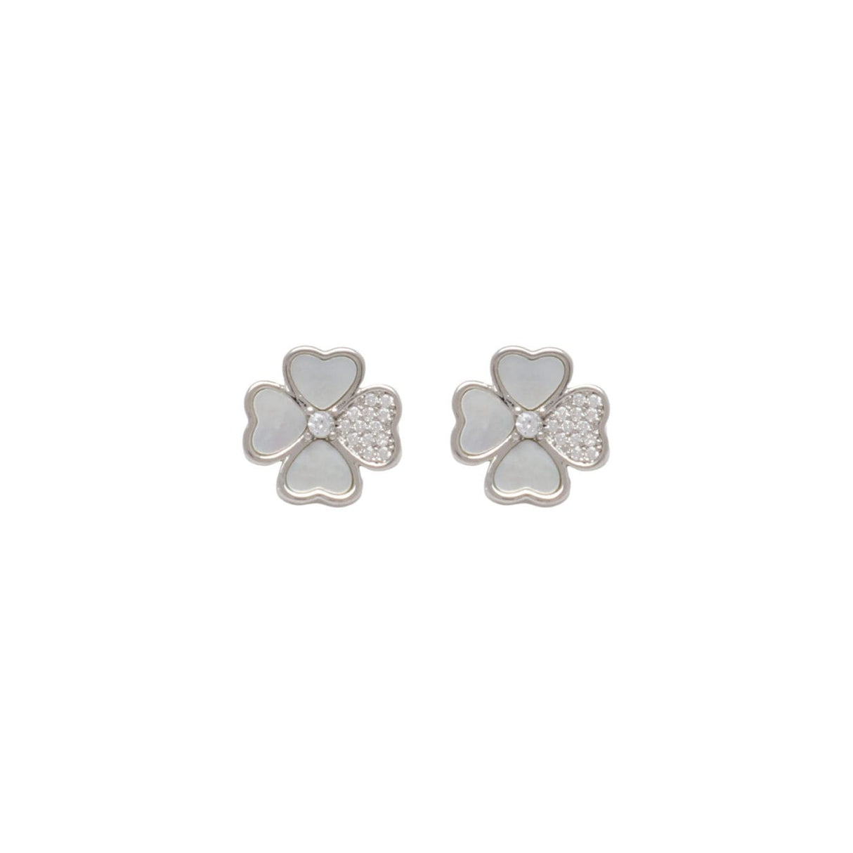 Zelly Avery 4 Leaf Clover Stud Earrings