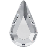 Swarovski Nail Art Clear Pear Drop Crystals 8pcs