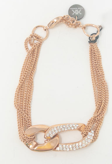 Karen Sampson Rose Gold Chain Link Bracelet
