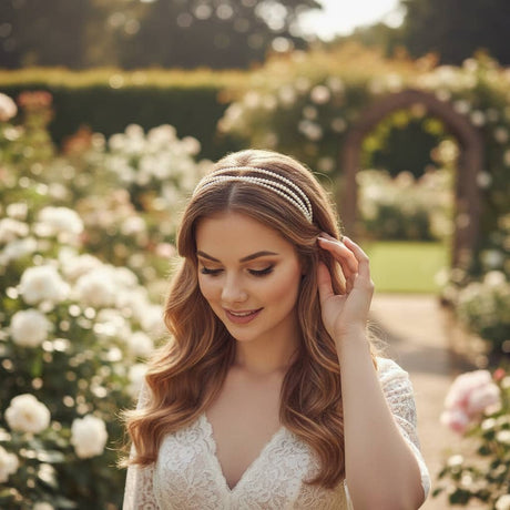 Athena Collection Triple Strand Pearl Headband