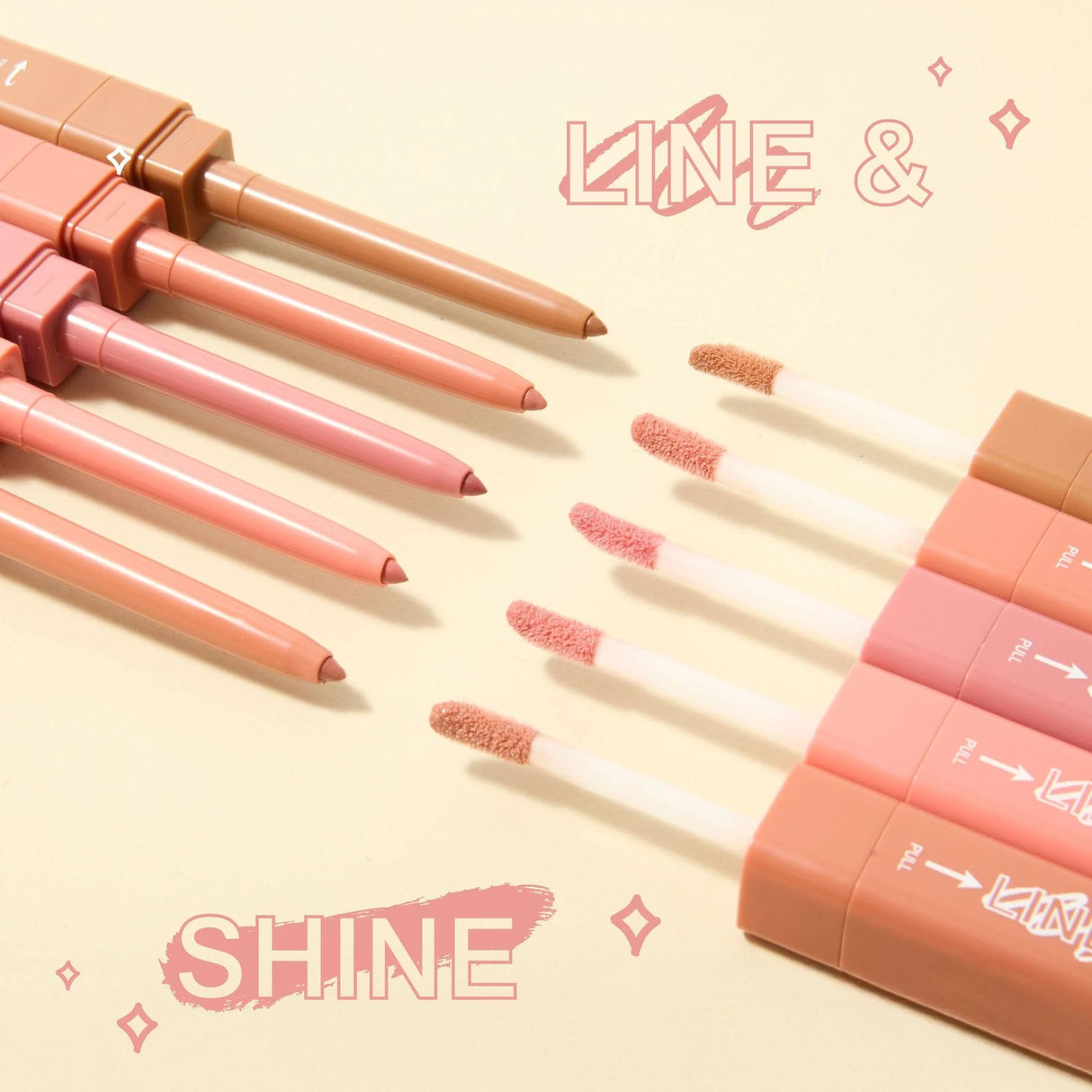 Technic Lip & Shine Lip Liner Lip Gloss Pen 0.2g