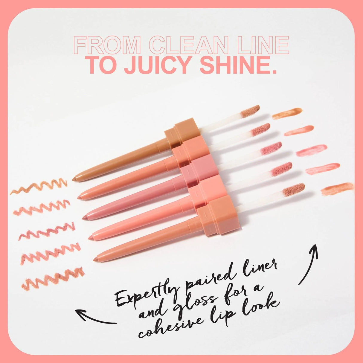 Technic Lip & Shine Lip Liner Lip Gloss Pen 0.2g