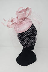 Rose Veil Net Looped Hairband Fascinator