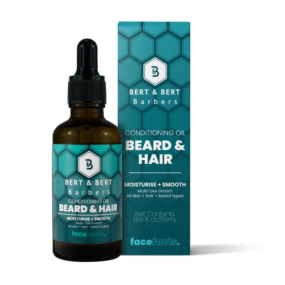 Bert & Bert Barbers Conditioning Beard & Hair Oil 50ml