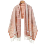 Blush Pink & Cream G Printed Pashmina Scarf