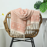 Blush Pink & Cream G Printed Pashmina Scarf