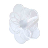White Satin & Pearl Looped Fascinator