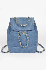 Denim Bucket Style Back Pack