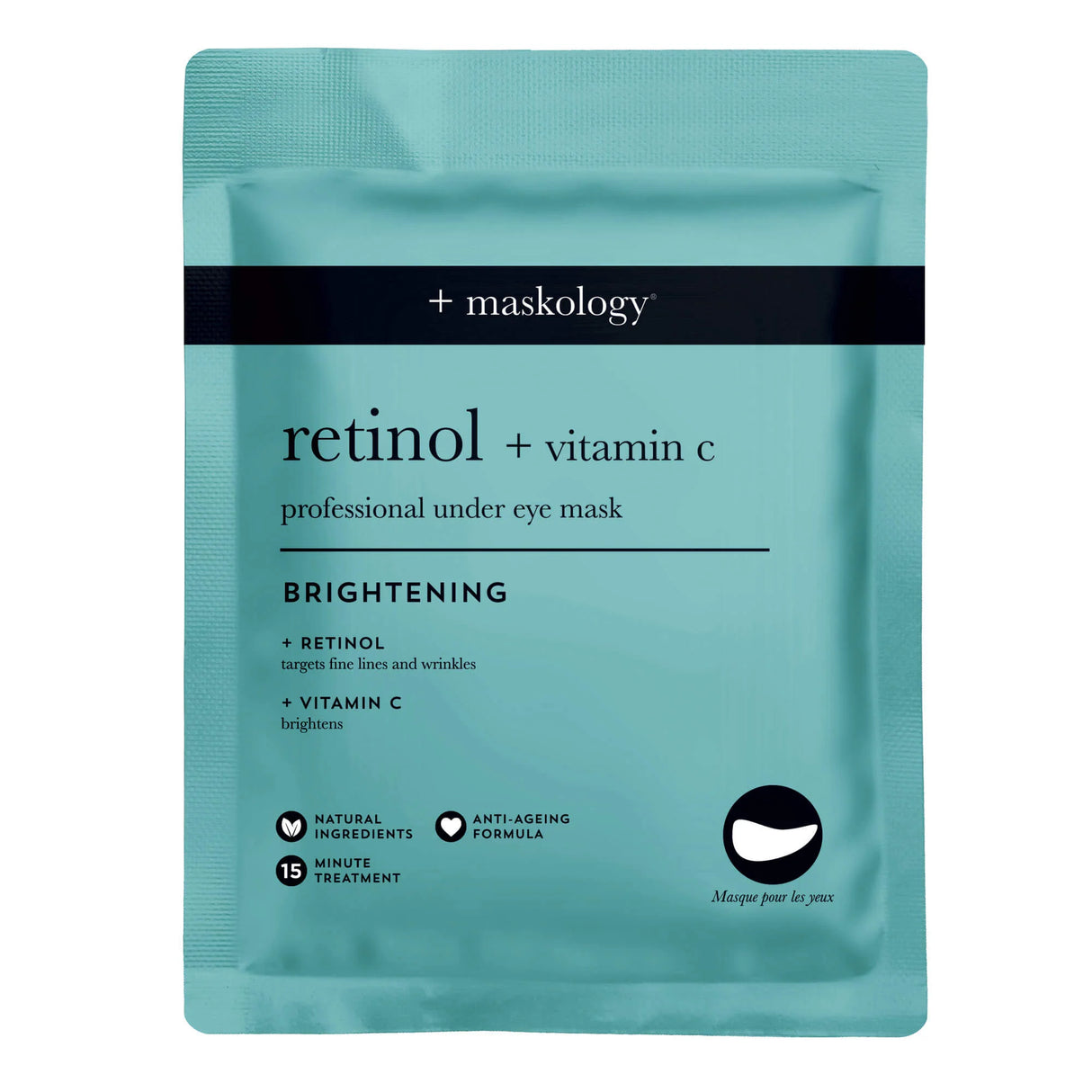 +maskology Retinol + Vitamin C Professional Under Eye Mask