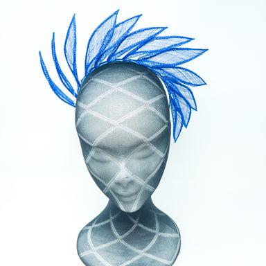 Cobalt Blue Petal Crown Hairband Fascinator