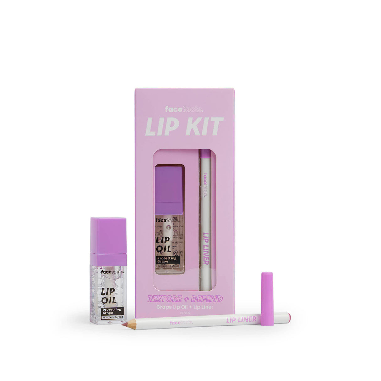 Face Facts Grape Lip Oil & Liner Lip Kit