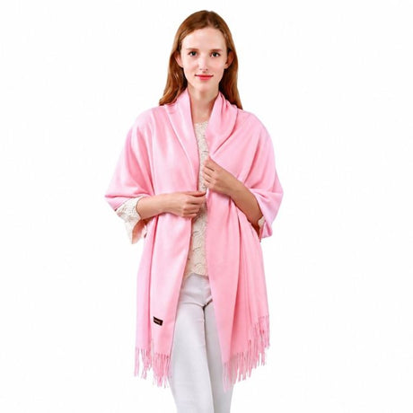 Rosy Pink Pashmina Scarf