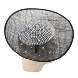 Black Pearl Embellished Disc Fascinator