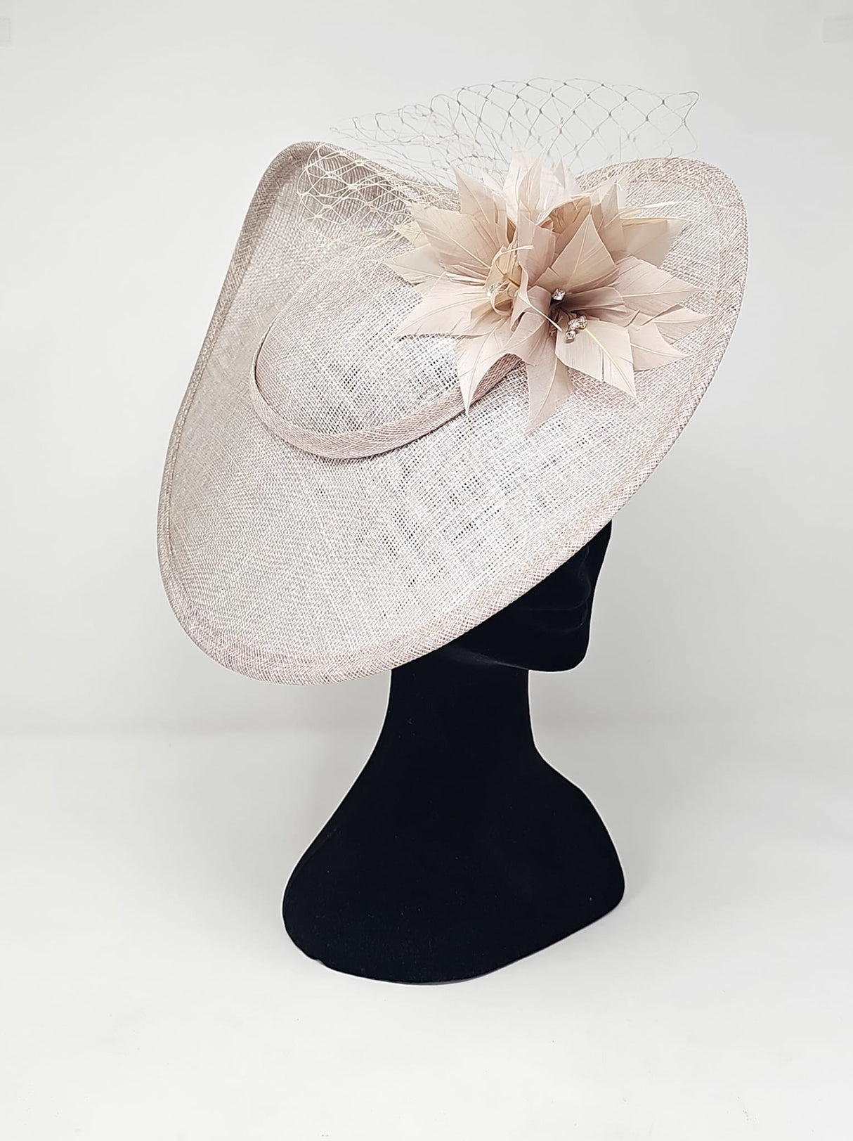 Metallic Almond Disc Floral Hairband Fascinator
