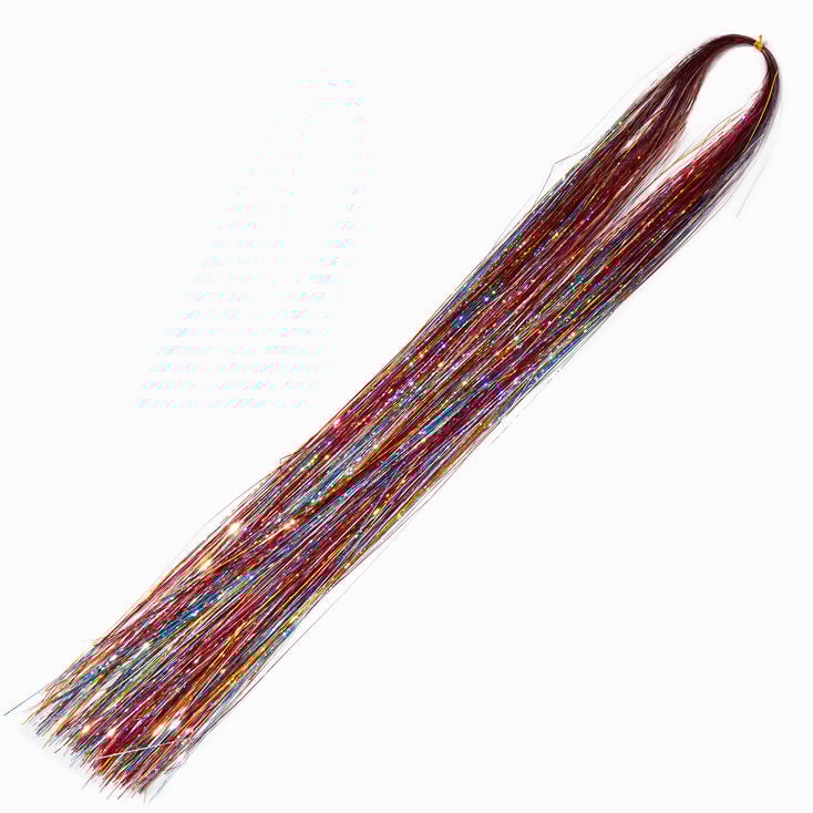 Dream Goddess Synthetic Glitter Hair Tinsel Extension Multi Colour 1 Pack