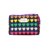 Zelly Woven Hearts Cosmetics Wash Bag
