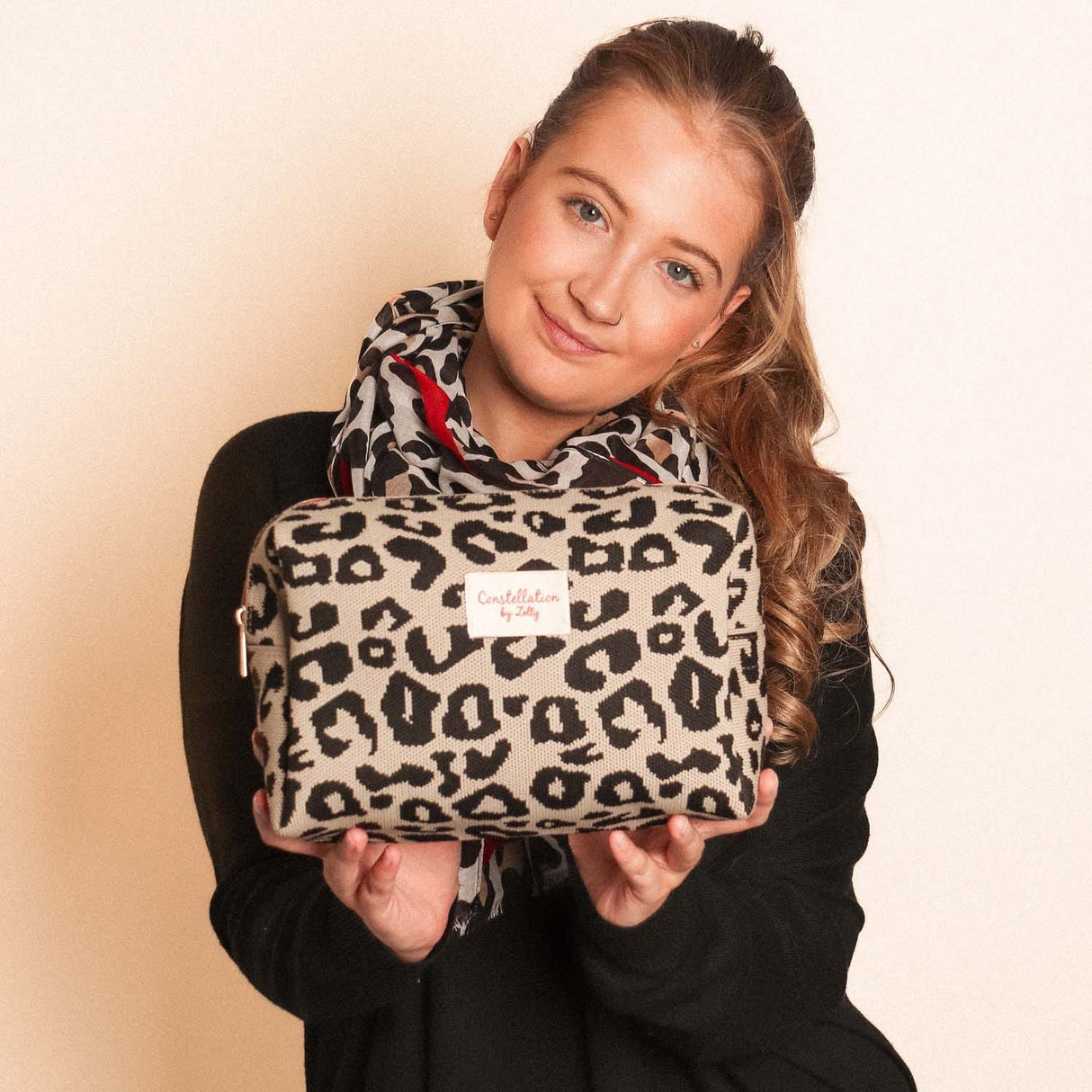 Zelly Woven Animal Cosmetics Wash Bag