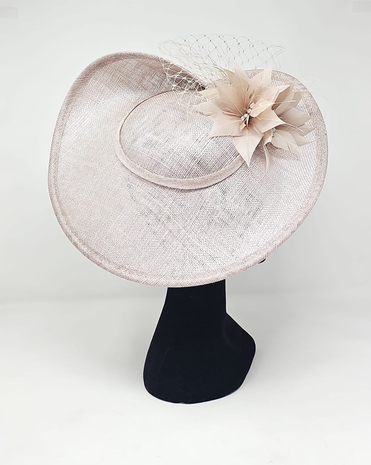 Metallic Almond Disc Floral Hairband Fascinator