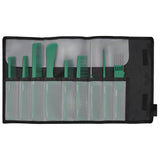 Jaguar 9 Piece Hairdressing Comb Set Green