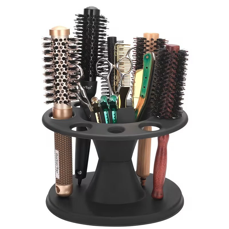 8 Slot Round Brush & Comb Holder